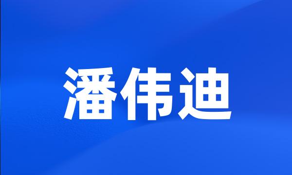 潘伟迪