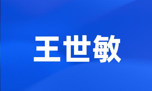 王世敏