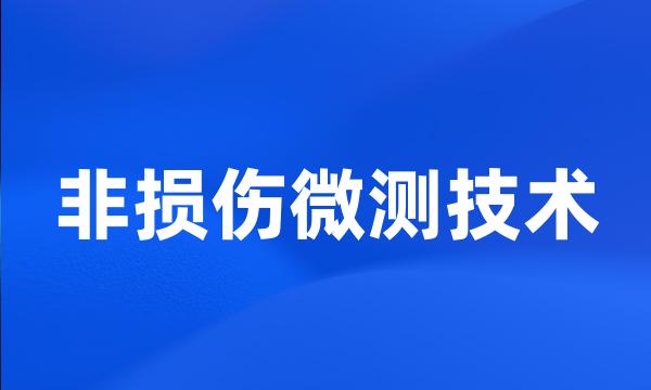 非损伤微测技术