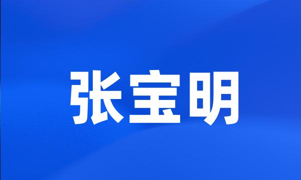 张宝明