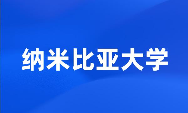 纳米比亚大学