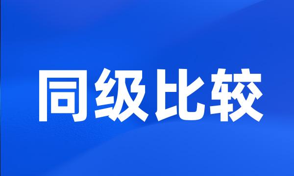 同级比较