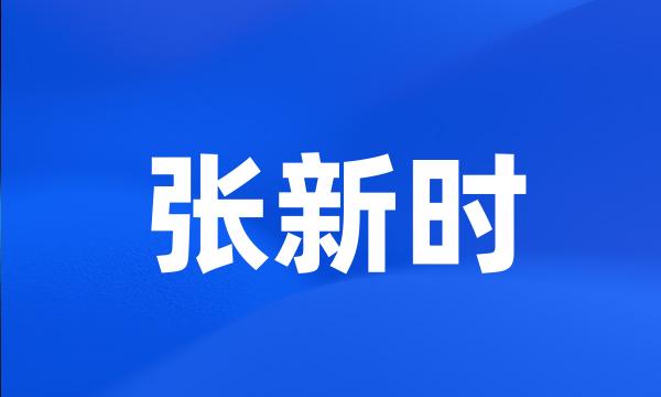 张新时