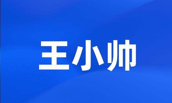 王小帅