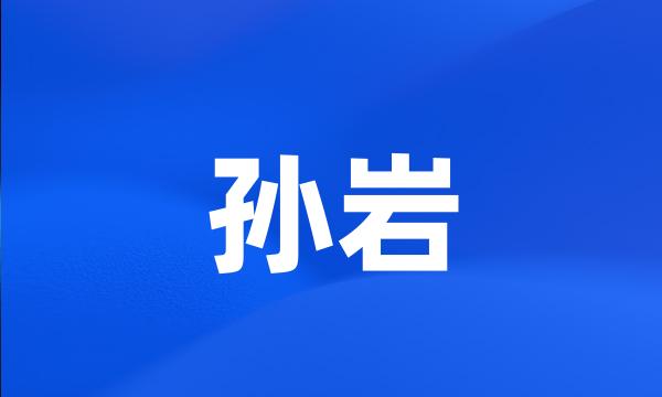 孙岩