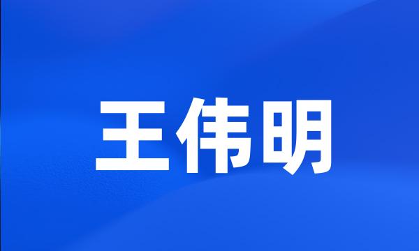 王伟明