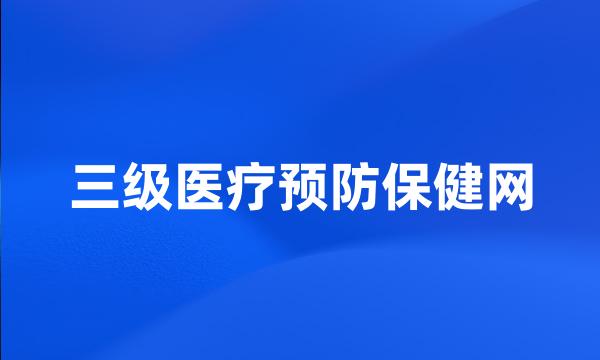 三级医疗预防保健网