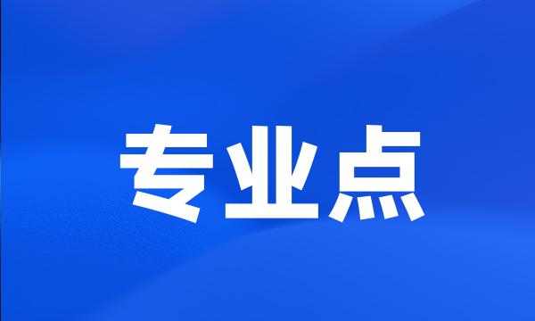 专业点