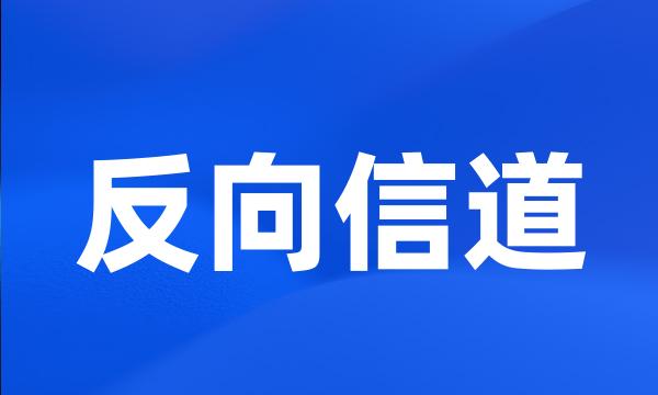 反向信道