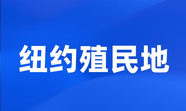 纽约殖民地