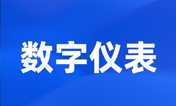 数字仪表