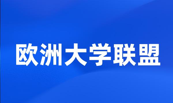 欧洲大学联盟