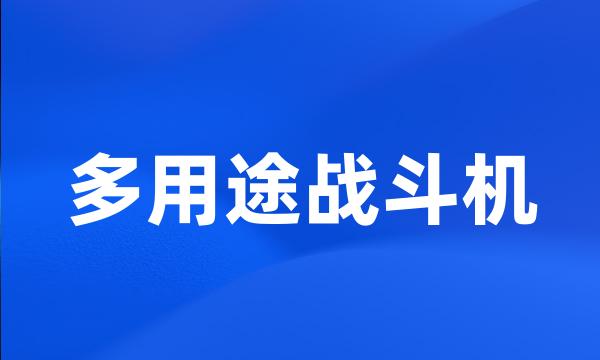 多用途战斗机