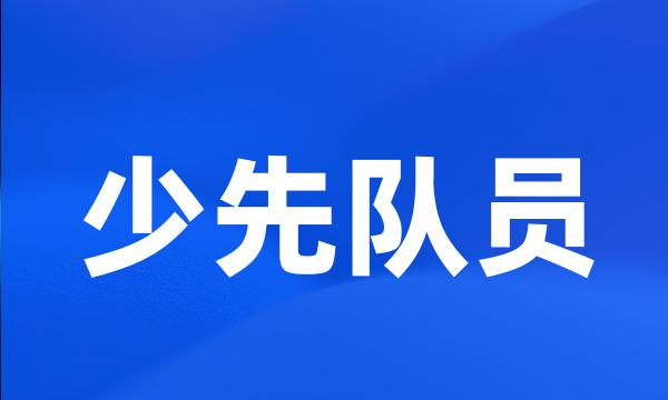 少先队员