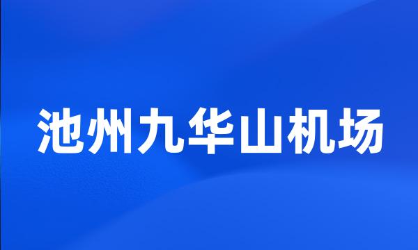 池州九华山机场