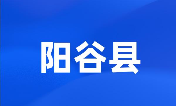 阳谷县