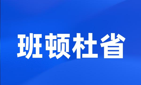 班顿杜省