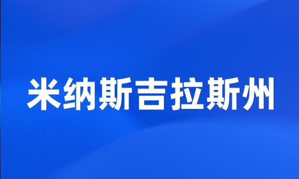 米纳斯吉拉斯州