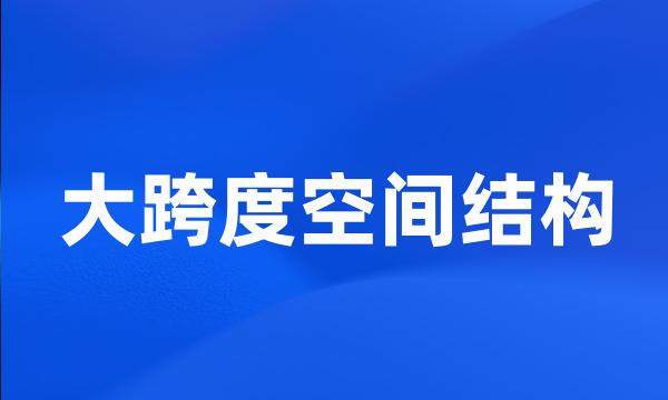 大跨度空间结构