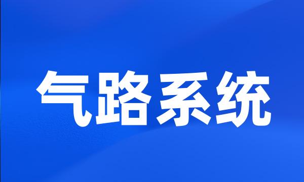 气路系统