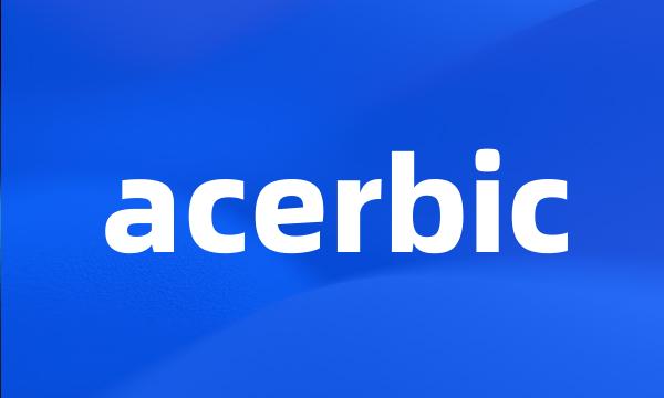 acerbic