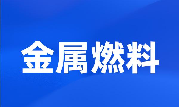 金属燃料