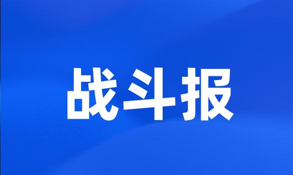 战斗报