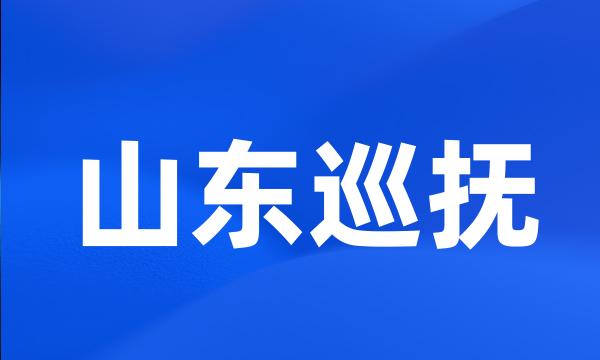 山东巡抚