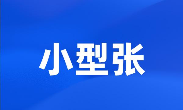 小型张