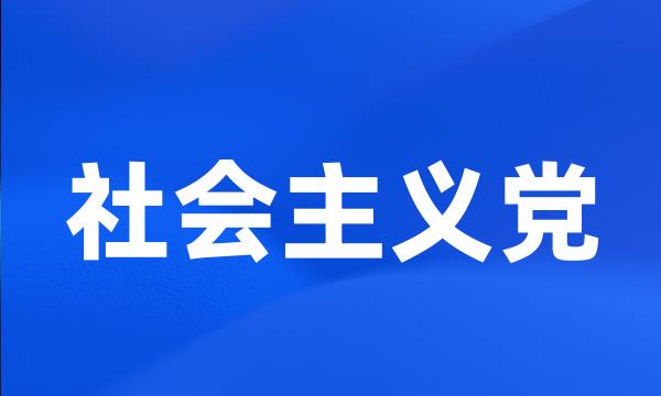 社会主义党