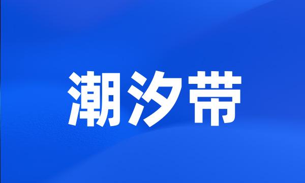 潮汐带