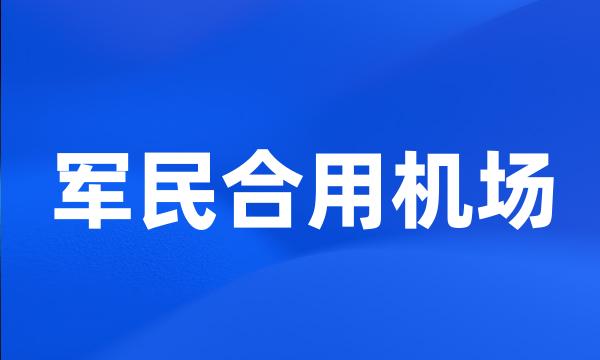 军民合用机场