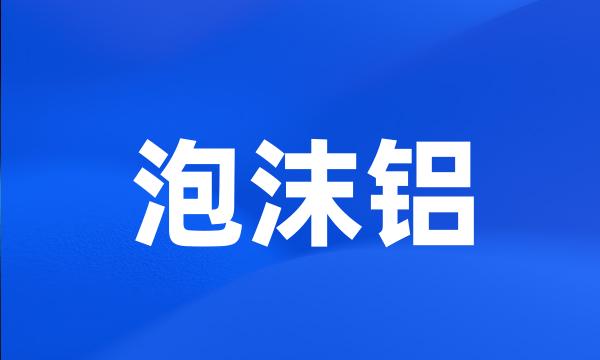 泡沫铝