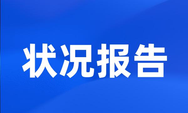 状况报告