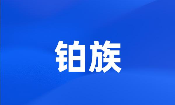 铂族