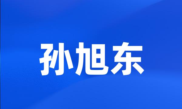 孙旭东