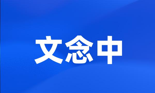 文念中