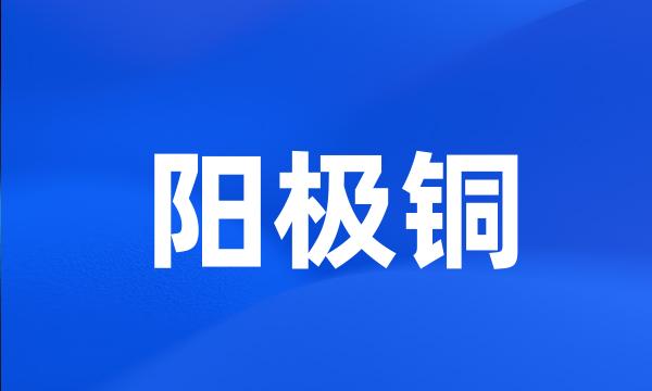 阳极铜