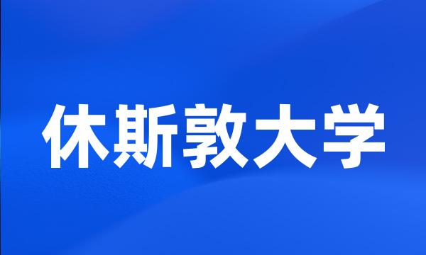 休斯敦大学