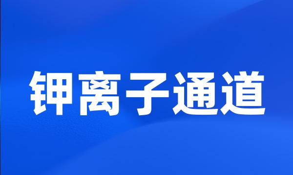 钾离子通道