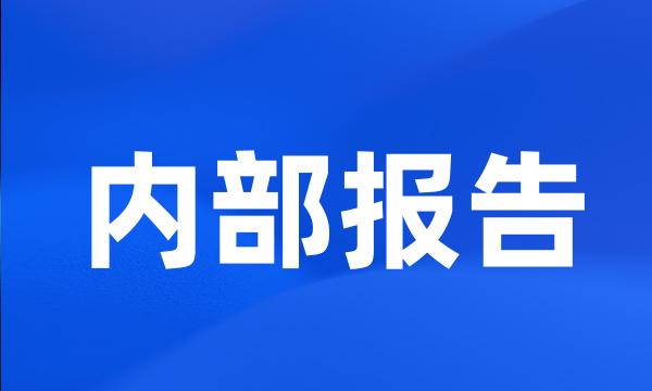 内部报告