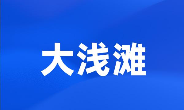 大浅滩