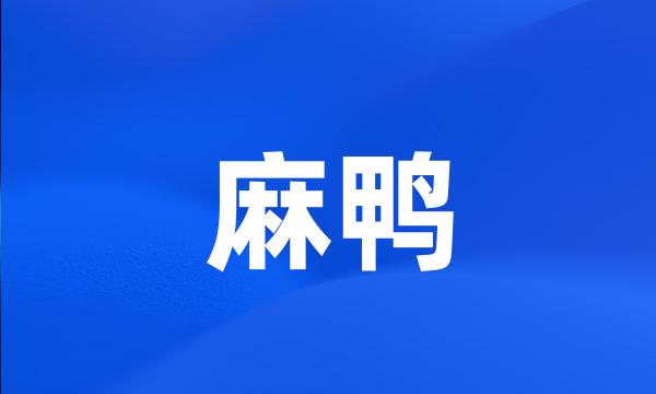 麻鸭