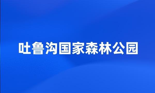 吐鲁沟国家森林公园