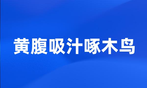 黄腹吸汁啄木鸟