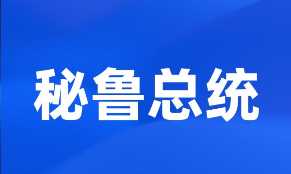 秘鲁总统