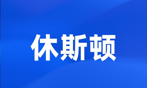 休斯顿