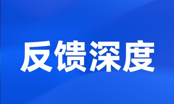 反馈深度