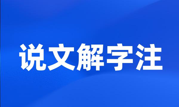 说文解字注