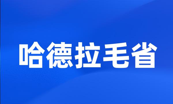 哈德拉毛省